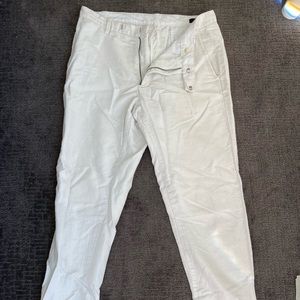 Men’s White Claiborne Linen Pants 32x32